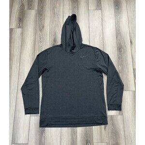 Nike Dri-Fit Athletic Gray Long Sleeve Training Hoodie Men’s Size L Gym Workout